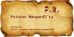 Polster Margaréta névjegykártya